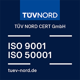 Logo TÜV NORD ISO 90001 ISO 50001